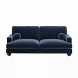 SOLACE+CO Addison 3 Seater Blue Velvet Sofa