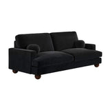 SOLACE+CO Addison 3 Sofa Black Velvet