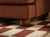 SOLACE+CO Addison 3 Seater Sofa Burnt Orange Chenille