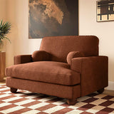 SOLACE+CO Addison Loveseat Burnt Orange Chenille