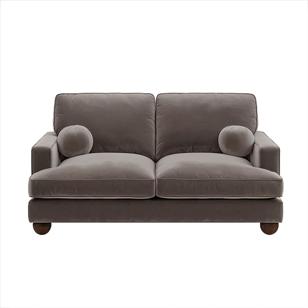 SOLACE+CO Addison 2 Seater Mocha Velvet Sofa