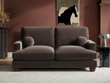 SOLACE+CO Addison 2 Seater Mocha Velvet Sofa