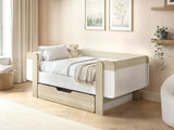 Flair Alfie Wooden Toddler Bed White & Oak