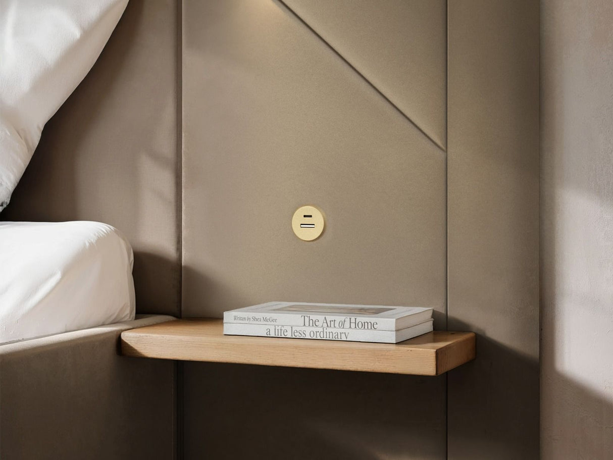 Flair Alice Hotel Ottoman Bed with USB Gold Lights Beige Velvet Double
