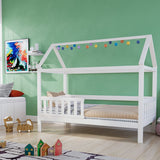 Noomi Alisa Solid Wood House Bed White (FSC-Certified)