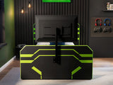 Recoil Alister Side Lift TV Ottoman Bed Black & Green Small Double