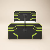Recoil Alister Side Lift TV Ottoman Bed Black & Green Small Double