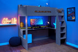 Flair Skyhigh Single Gaming High Sleeper Anthracite