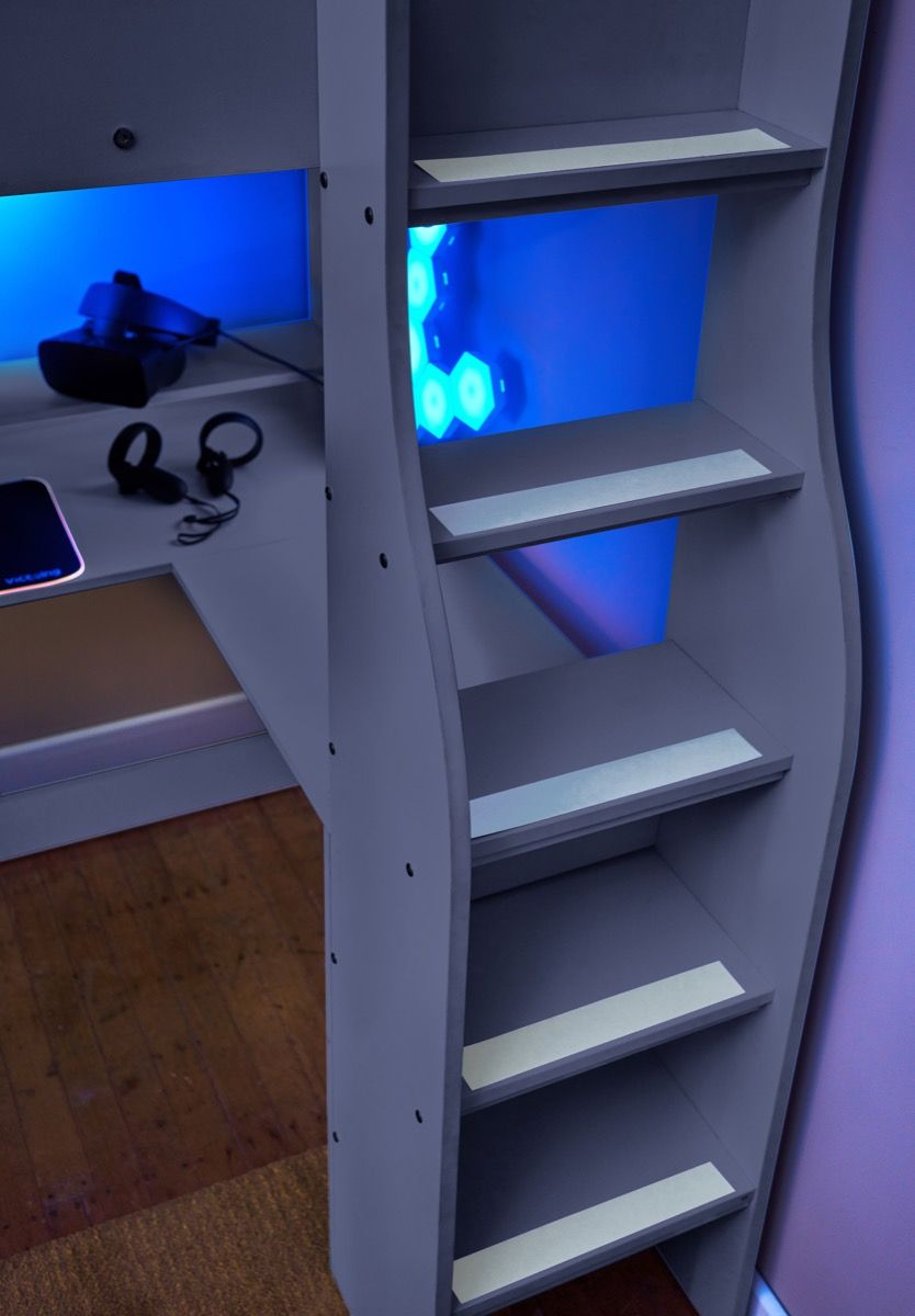 Flair Skyhigh Single Gaming High Sleeper Anthracite