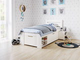 Noomi Hansa Storage Bed Frame White (FSC-Certified)