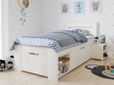 Noomi Hansa Storage Bed Frame White (FSC-Certified)