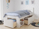 Noomi Hansa Storage Bed Frame White (FSC-Certified)