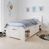 Noomi Hansa Storage Bed Frame White (FSC-Certified)