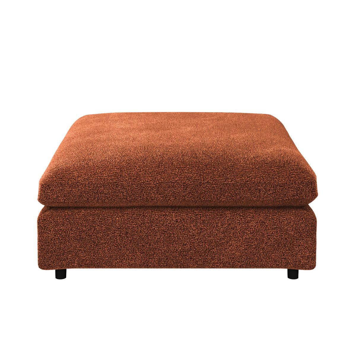 SOLACE+CO Asher U Shape Corner Sofa Bundle Burnt Orange Chenille