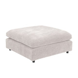 SOLACE+CO Asher U Shape Corner Sofa Bundle Beige Boucle