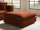 SOLACE+CO Asher Footstool Burnt Orange Chenille