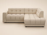 SOLACE+CO Asta 3-Seater Right Corner Sofa Cream Fabric