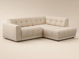 SOLACE+CO Asta 3-Seater Right Corner Sofa Cream Fabric