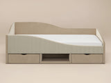 Flair Aubrey Low Sleeper Bed Beige Velvet &amp; Beige Cord