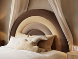 Flair Ava Single Velvet Ottoman Bed Brown