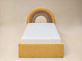 Flair Ava Single Velvet Ottoman Bed Mustard