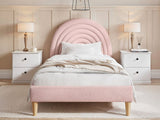 Flair Ava Single Boucle Bed Frame Pink