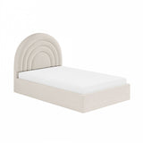Flair Ava Small Double Ottoman Bed Cream Boucle