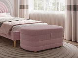 Flair Ava Single Boucle Bed Frame Pink