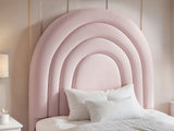 Flair Ava Single Ottoman Bed Pink Velvet