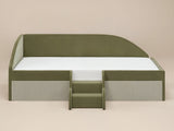 Flair Aviana Low Sleeper Bed Olive Green Velvet & Beige Cord