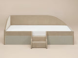 Flair Aviana Low Sleeper Bed Beige Velvet & Beige Cord