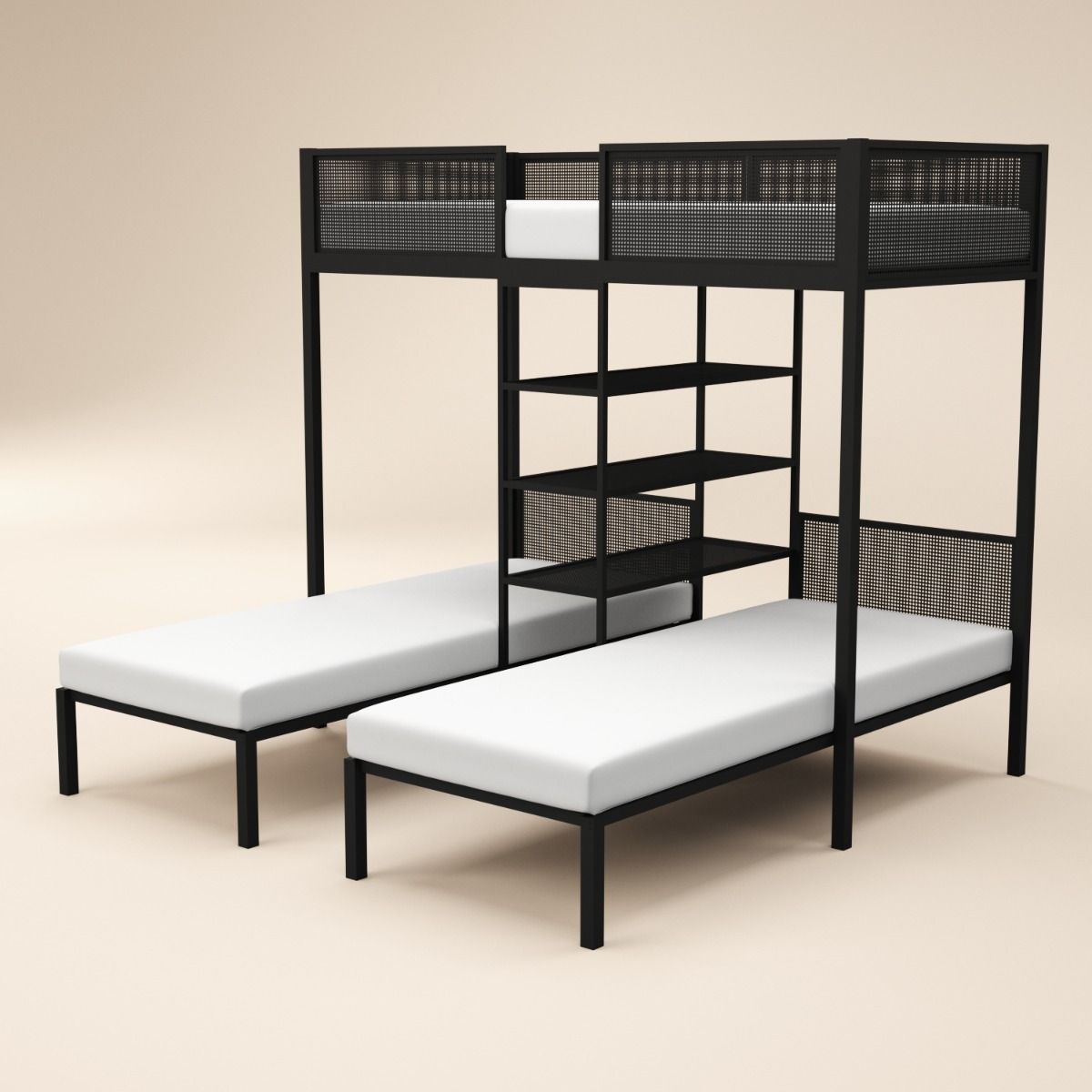 Flair Axton Metal Triple Bunk Bed
