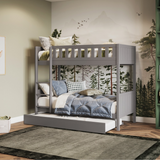 Flair Bea Shorty Wooden Bunk Bed Grey