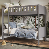 Flair Bea Shorty Wooden Bunk Bed Grey