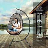 Hammock Chair Stand Only C Shape for Hanging Egg Swing Seat 350lbs GOUTIME