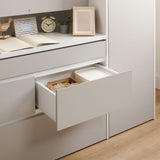 Flair Bailey Kids Cabin Bed with Desk & Storage White & Grey
