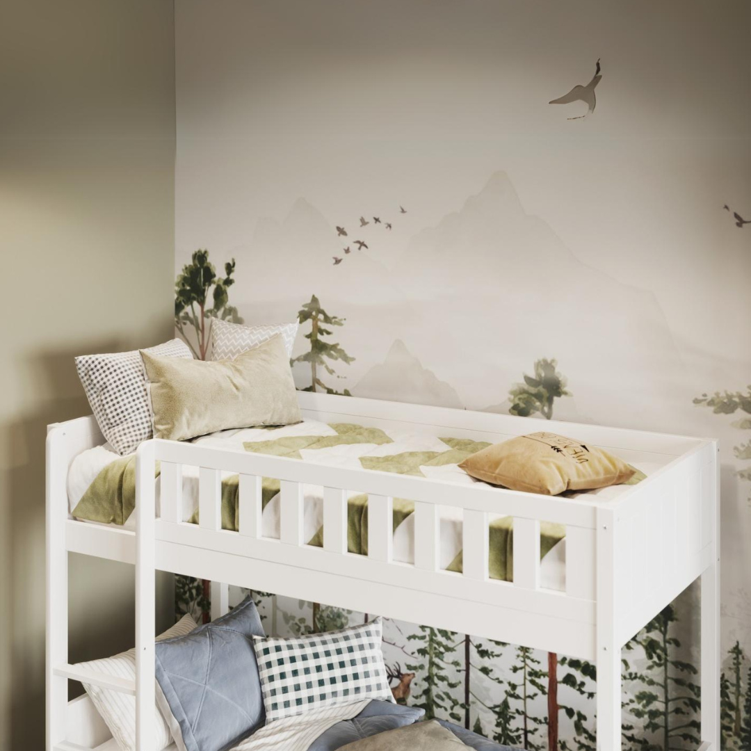 Flair Bea Shorty Wooden Bunk Bed White