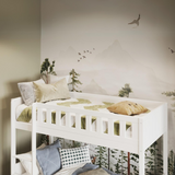 Flair Bea Shorty Wooden Bunk Bed White