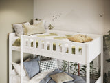 Flair Bea Wooden Bunk Bed with Trundle White