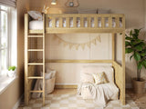 Flair Bea Wooden High Sleeper-Oak