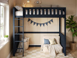 Flair Bea Wooden High Sleeper Navy
