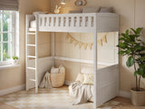 Flair Bea Wooden High Sleeper-White