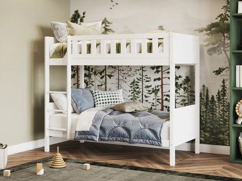 Flair Bea Shorty Wooden Bunk Bed White