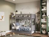 Flair Bea Shorty Wooden Bunk Bed Grey