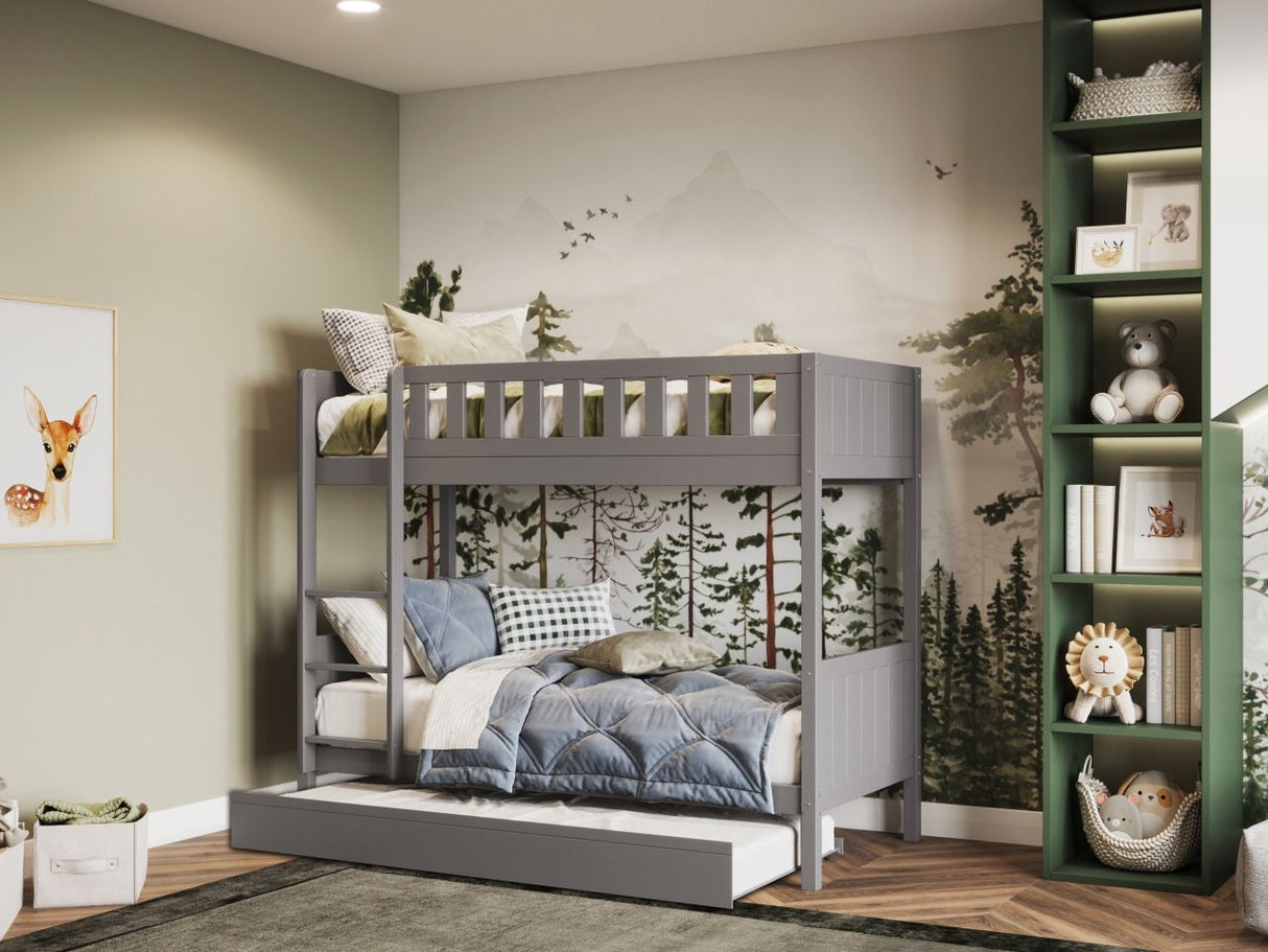 Flair Bea Shorty Wooden Bunk Bed Grey