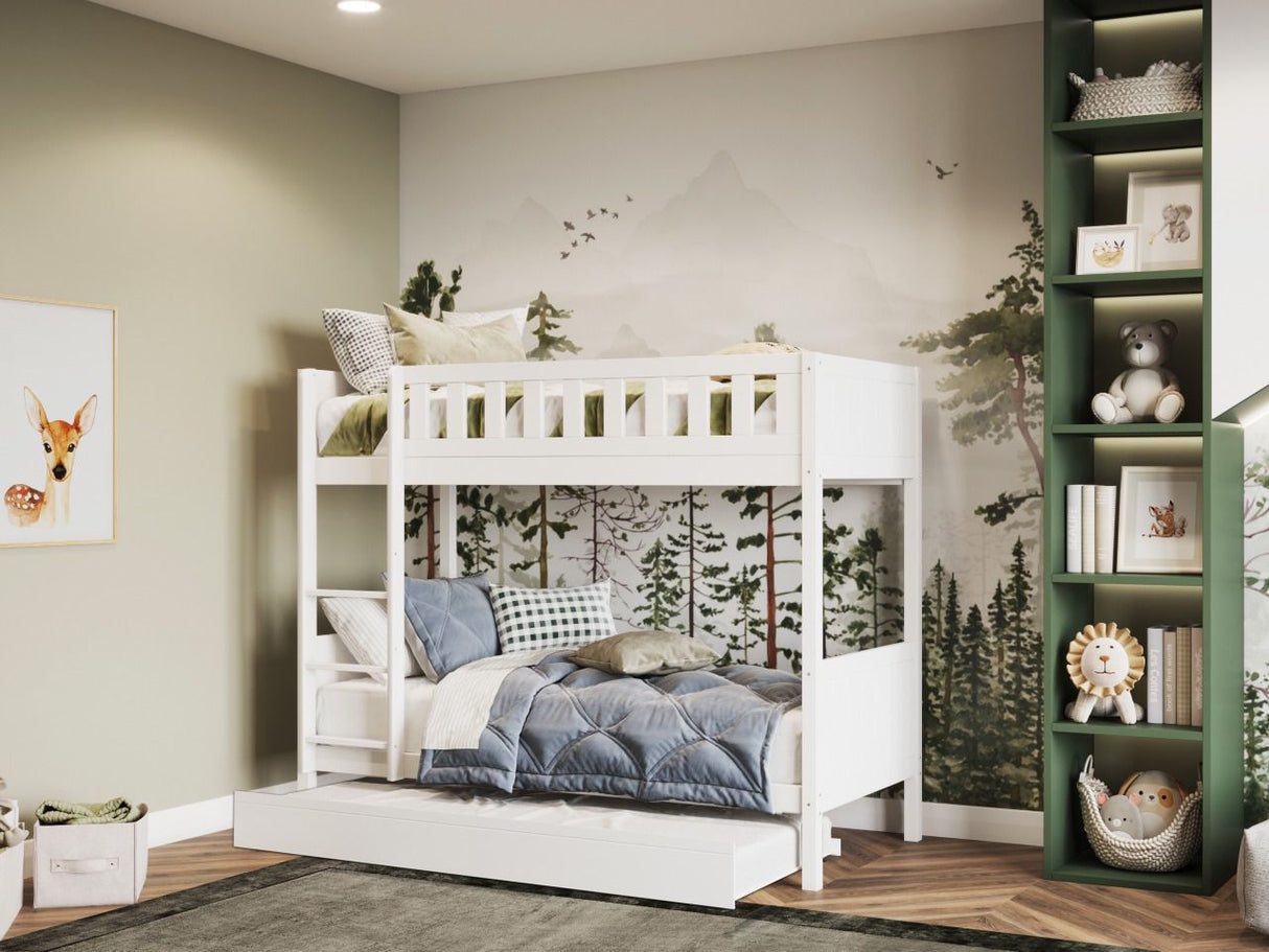 Flair Bea Shorty Wooden Bunk Bed White