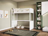 Flair Bea Wooden High Sleeper-White