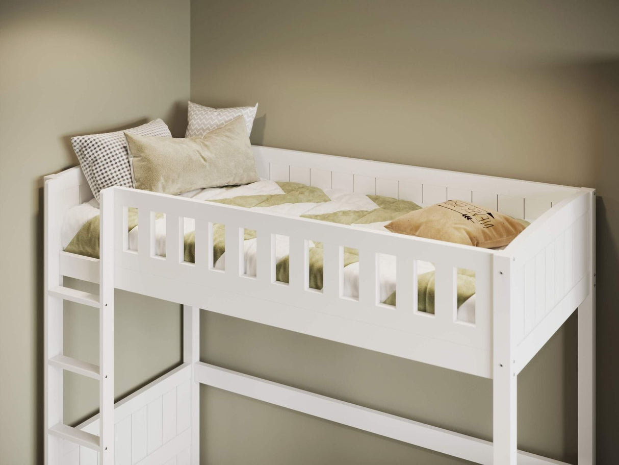 Flair Bea Wooden High Sleeper-White