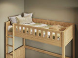 Flair Bea Wooden High Sleeper-Oak