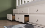 Flair Montana Captain's Bed with Drawers & Trundle White